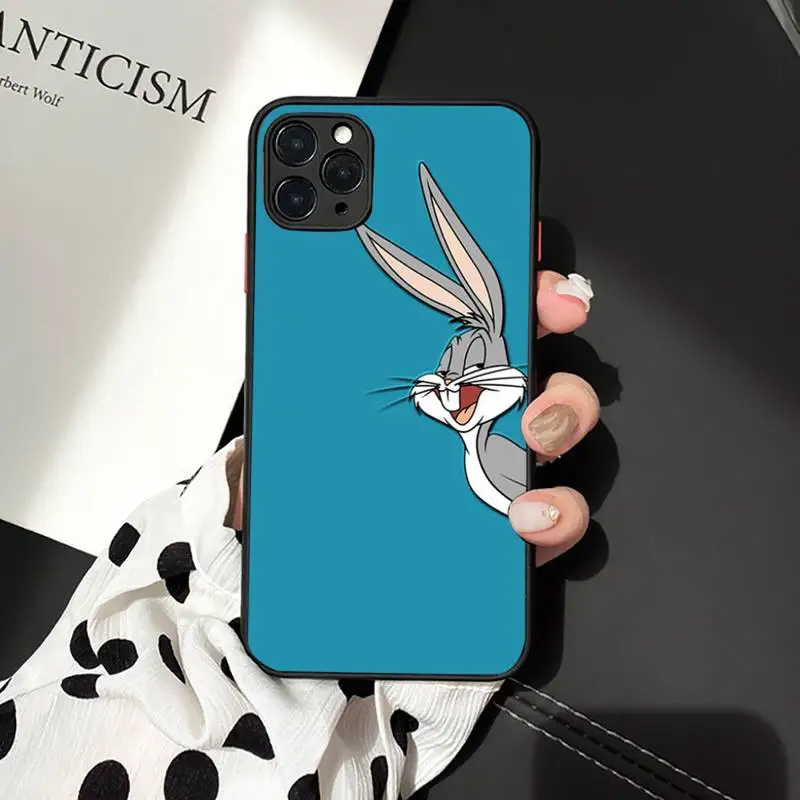 

Bugs Bunny Poster Pattern Phone Case matte transparent For iphone 7 8 11 12 plus mini x xs xr pro max cover