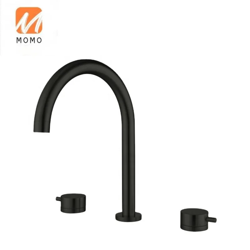 

manufacturer two handle split bathroom faucet hidden black basin tap
