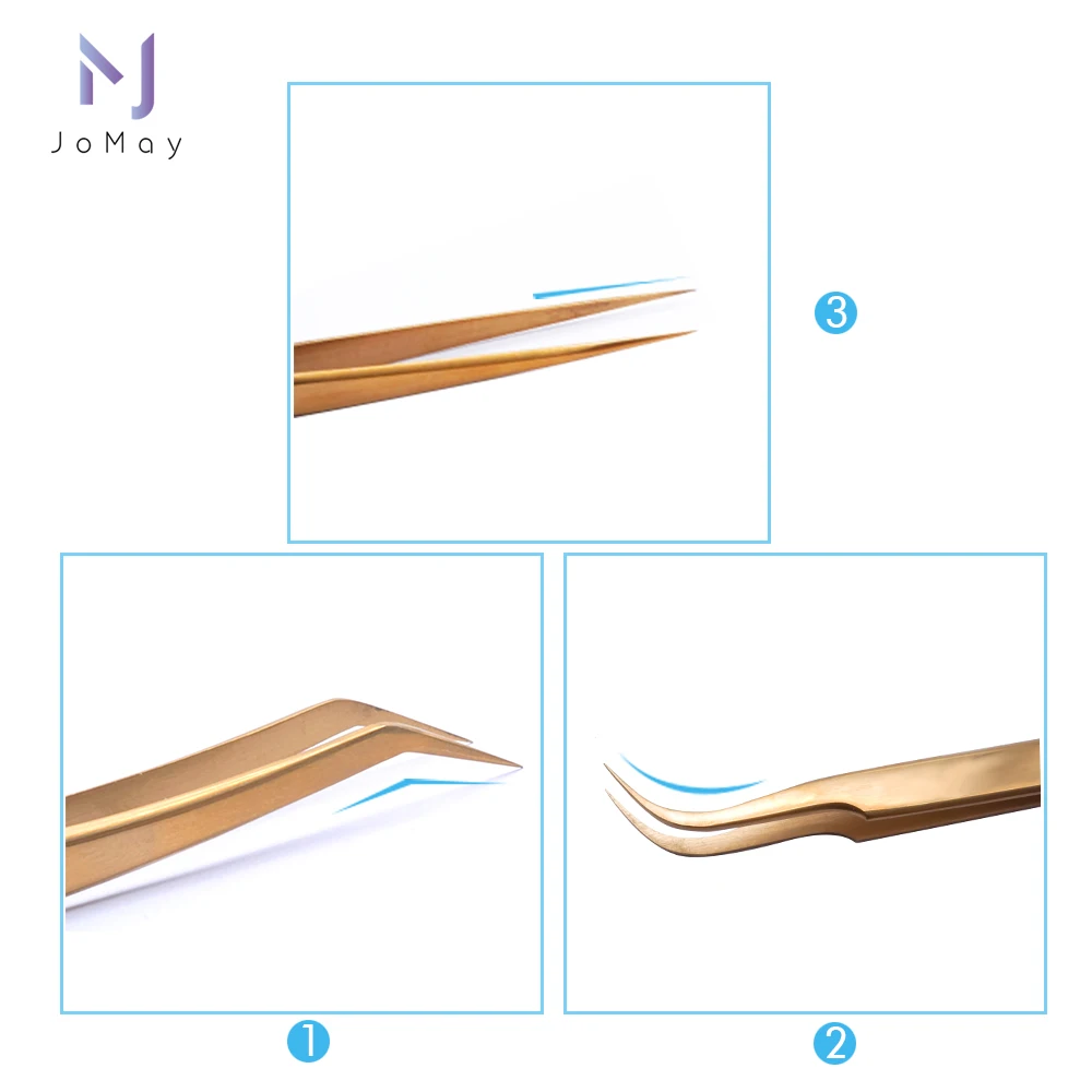 

Professional Eyelashes Tweezers For Lashes Extension Nipper Stainless Steel High Precision Eyelash Extension Tweezers