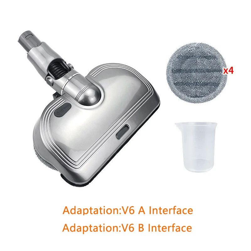 

TOP!-Electric Mop Head for Dyson V6 with Water Tank Integrated Brush Head