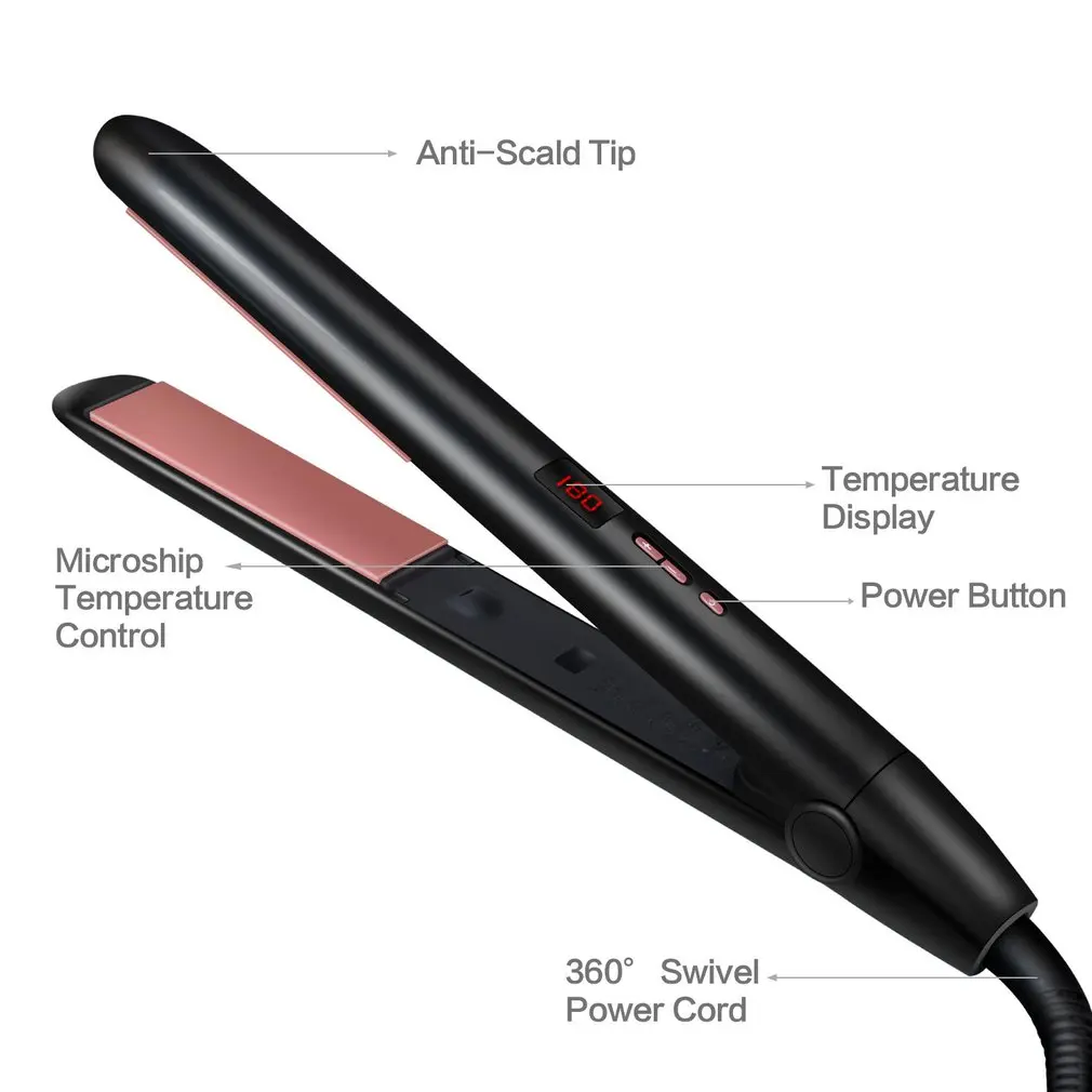 Электрический Выпрямитель для волос прямой рулон двойного назначения