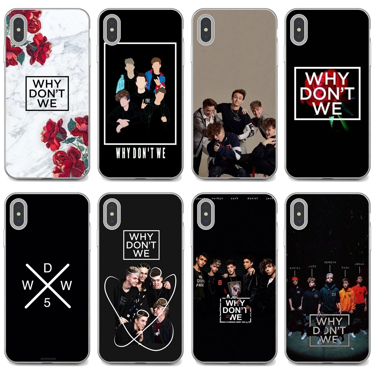 

For iPod Touch iPhone 10 11 12 Pro 4S 5S SE 5C 6 6S 7 8 X XR XS Plus Max 2020 Why-Dont-We Silicone Shell Case