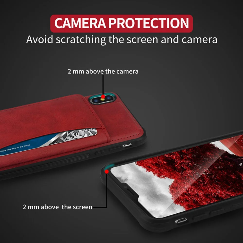 Чехол KISS оригинальный кожаный флип-чехол для iPhone XR XS MAX 7 X 8 кошелек чехол карт s 6S