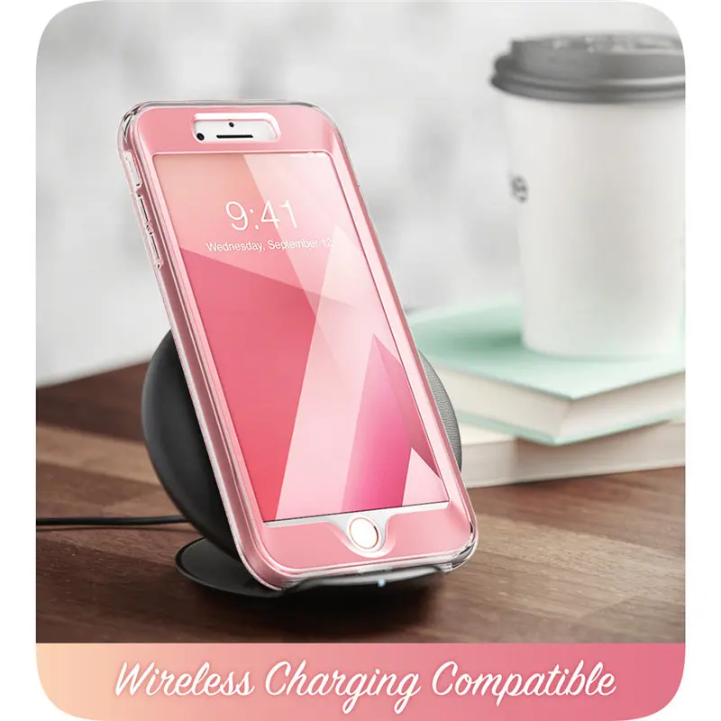 i blason for iphone 7 plus 8 plus case 5 5 inch cosmo full body marble pink bumper case cover with built in screen protector free global shipping