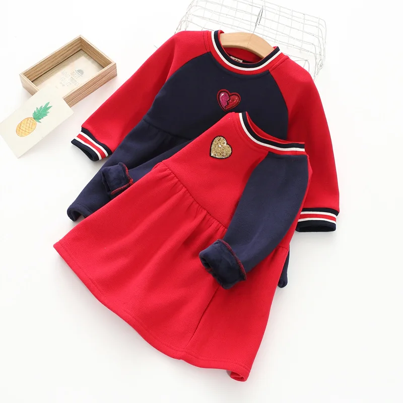 Embroidered Girls Dress Plus Velvet Wholesale of Winter Super Soft Warm for Children Clothes In 2019 | Детская одежда и обувь