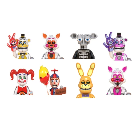 8 шт. FNAF кошмарная игрушка, Бонни, фотокси, Чика, пружинная ловушка, Бонни, экшн-фигурки, игрушки Фредди