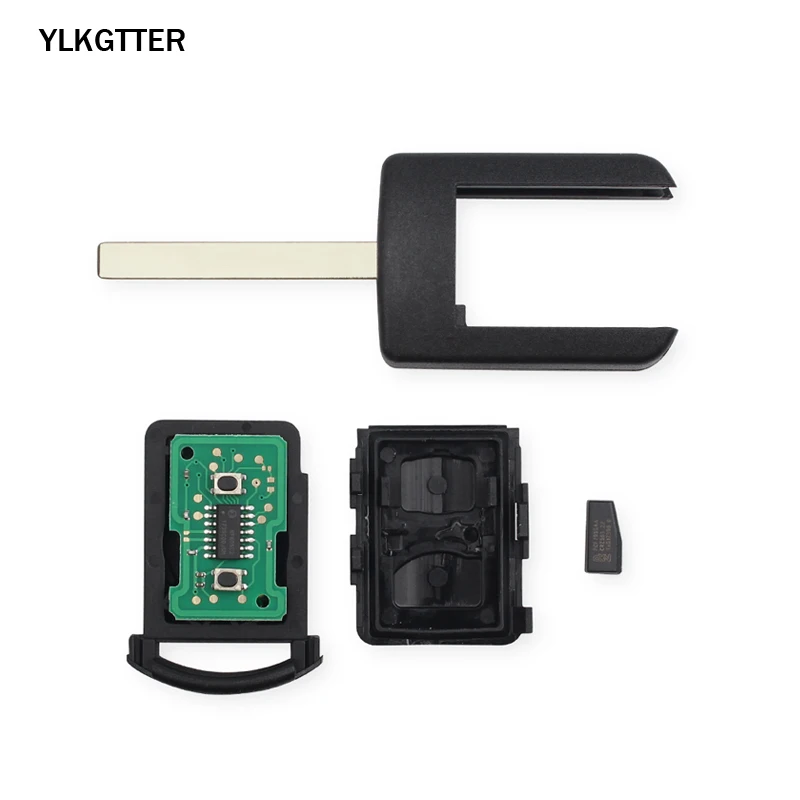 YLKGTTER 2 кнопки Автомобильный ключ для Vauxhall/Opel Corsa C Combo Tigra Meriva Agila дистанционный 433