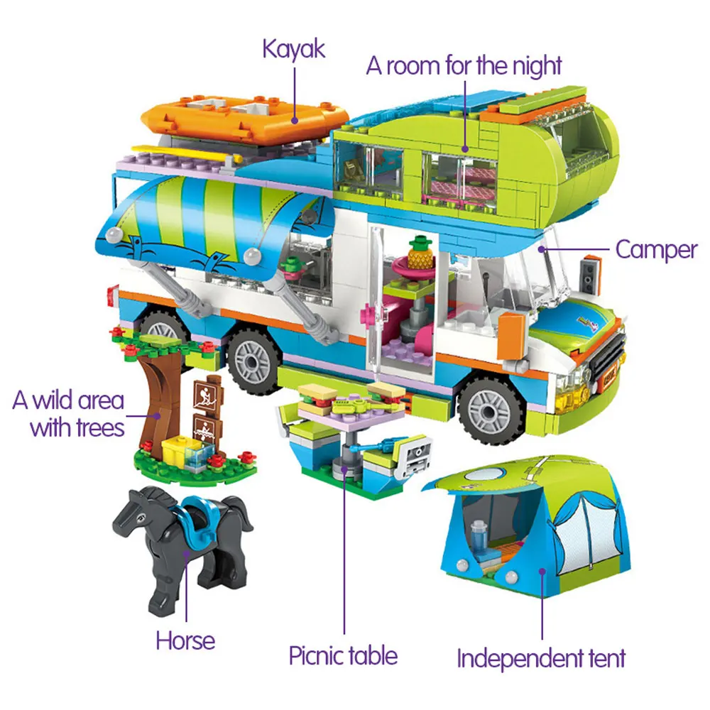 534 шт. город прогулки туристического автофургона шины автомобиля для девочек