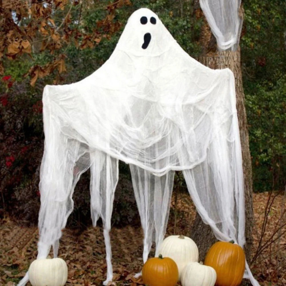 halloween black creepy gauze cloth for halloween decoration outdoor hanging scary gauze spooky cloth haunted house decor free global shipping