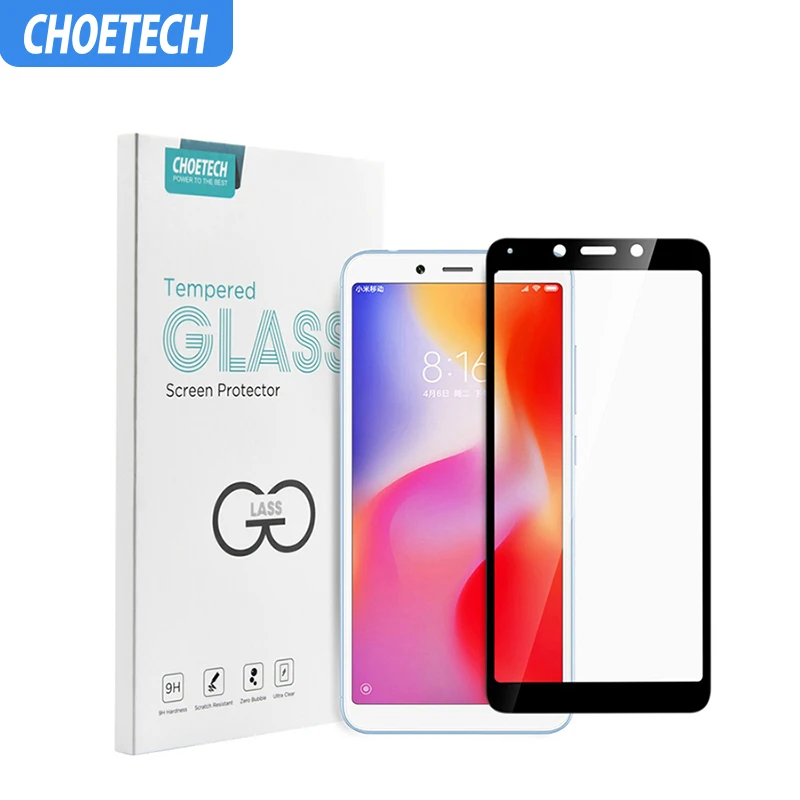 Для Xiao mi Red mi 6A стеклянная пленка защита Choetech 9H Полный Клей закаленное стекло для Xiao mi Red mi 6A красный mi 6A защита экрана