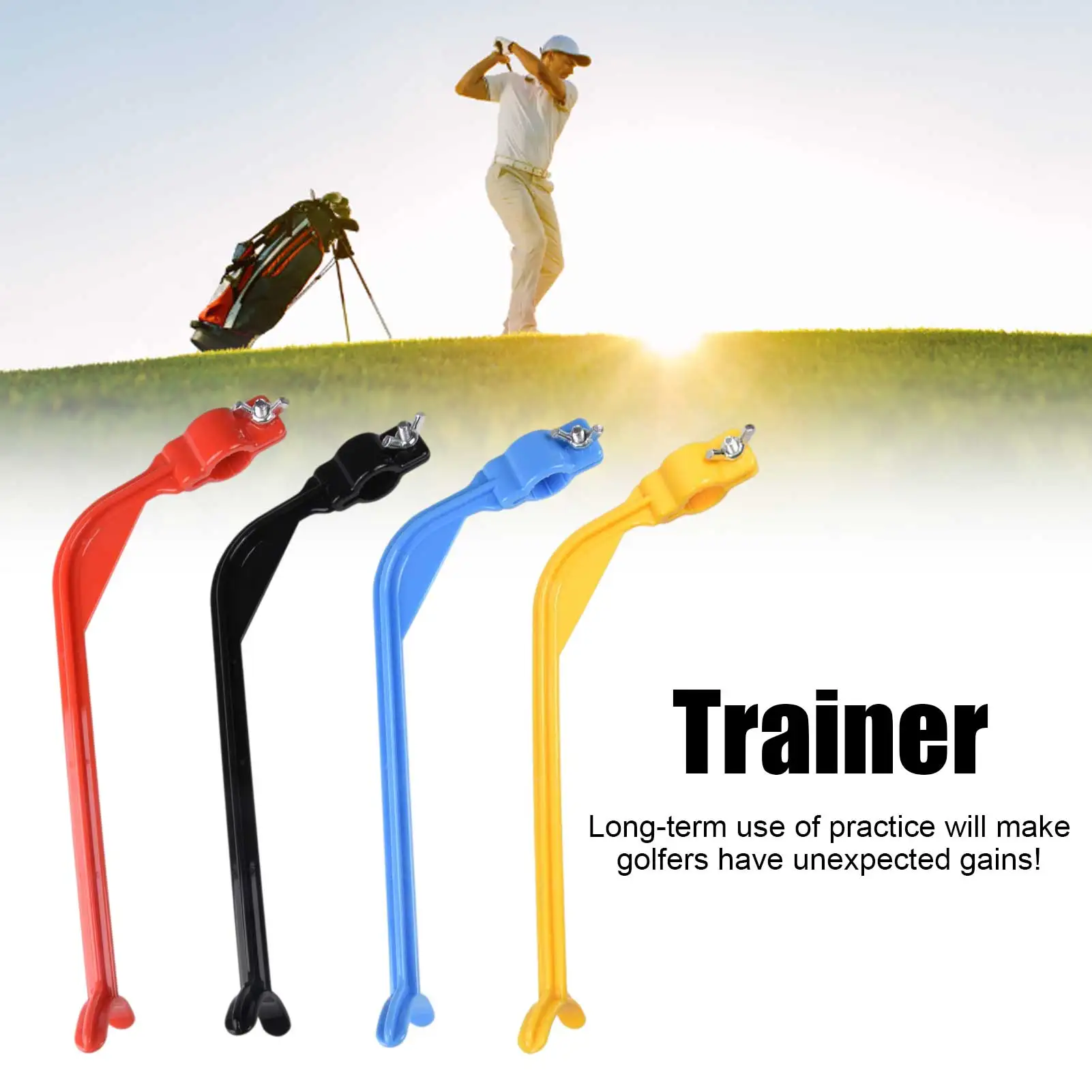 

Golf Action Corrector Swing Posture Arm Angle Fixed Action Corrector Swing Trainer Golf Training Practice Supplies