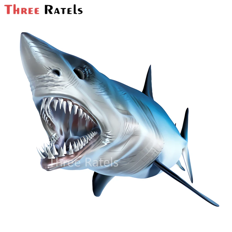 A859 крутая 3D Акула Мако наклейка рыба стена Авто Наклейка Окно Бампер - купить по