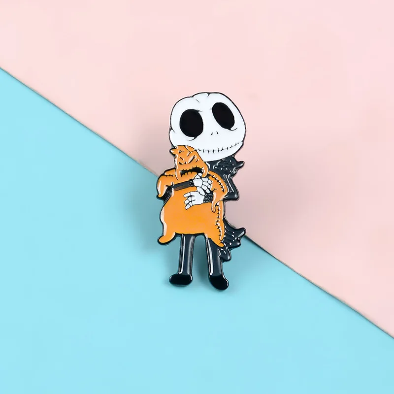 Suit Skeleton Gentleman Enamel Brooch Halloween Horror Toy Badge Pin Creative Trendy Lapel Backpack Jewelry Accessories Gift | Украшения и
