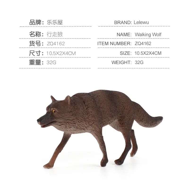 Модель диких животных игрушки волк лиса искусственная кожа ПВХ домашний сад