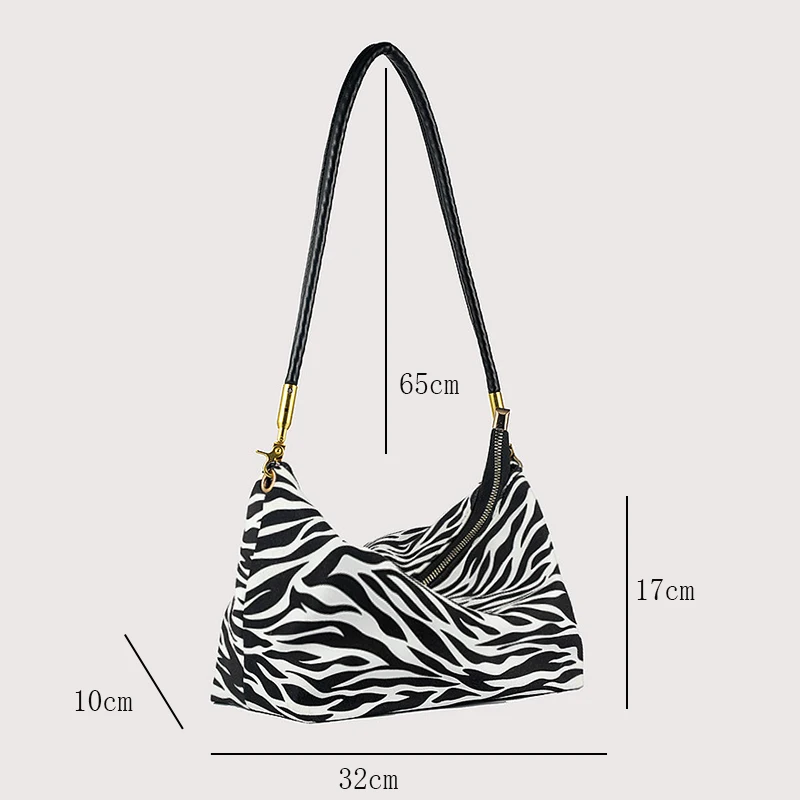 

Winter 2021 new zebra print large-capacity handbag women fashion shoulder bag Designer Luxury Handbag Female Travel tote