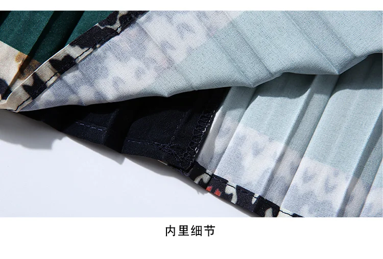 

Dress Women Long Sleeve Knitted dress Casual Dress 2020 Autumn Winter Vintage Bow knitting Patchwork Printing Pleated