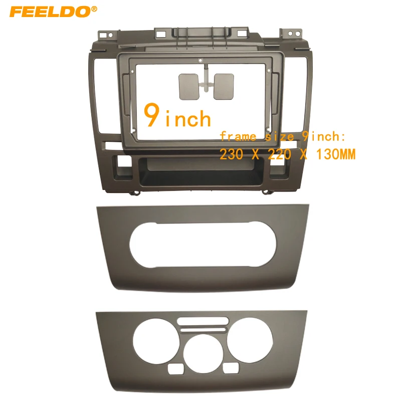 Автомагнитола FEELDO с большим экраном 9 дюймов рамка-адаптер для DVD-плеера Nissan Tiida