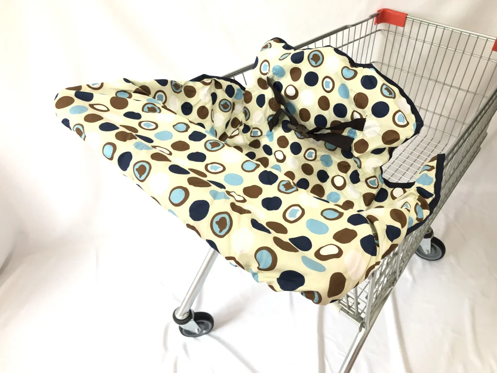 2-in-1 Shopping Cart Cover and High Chair Universal Fit With Safety Harness Machine Washable | Мать и ребенок