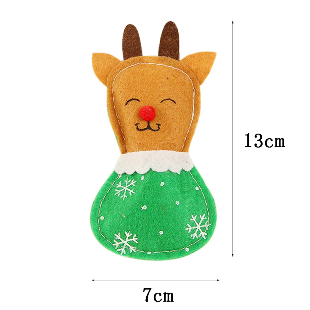 Рождественские украшения для дома милый тканевый нож Санта Клауса лося