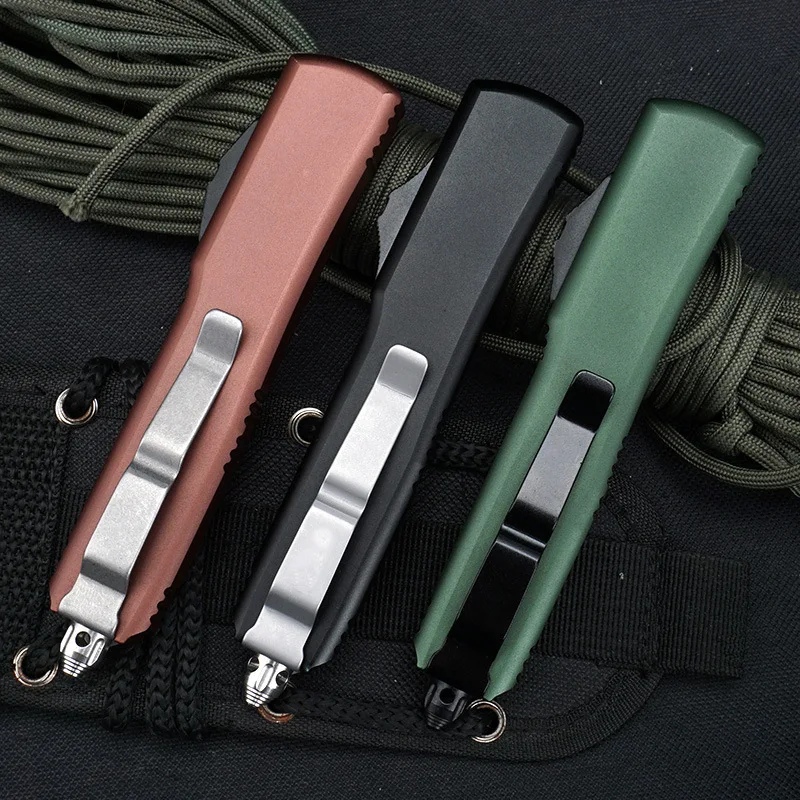 Автоматический нож MT OTF с расческой высококлассный Карманный Клинок алюминиевой