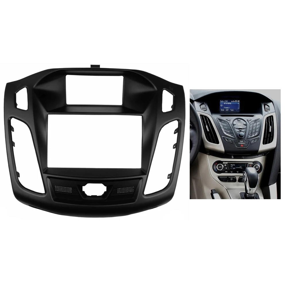 Stereo Panel Fascia For FORD Focus III C-Max 2011 up Radio C Max Face Plate CD DVD Adapter Facia Dash Install Mounting Trim Kit |