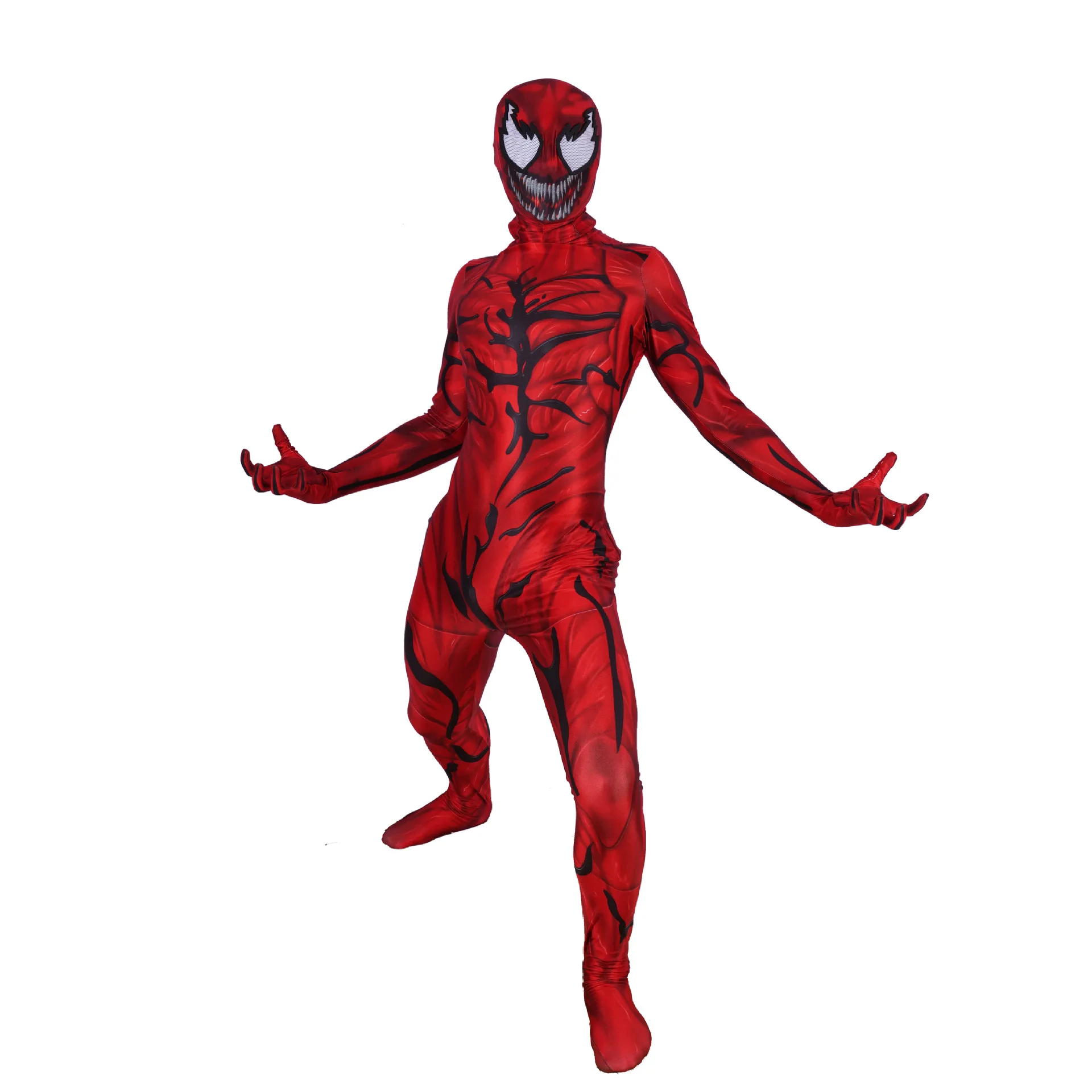 Костюм для косплея карнидж суперзлодей костюм зентай из спандекса с 3D принтом