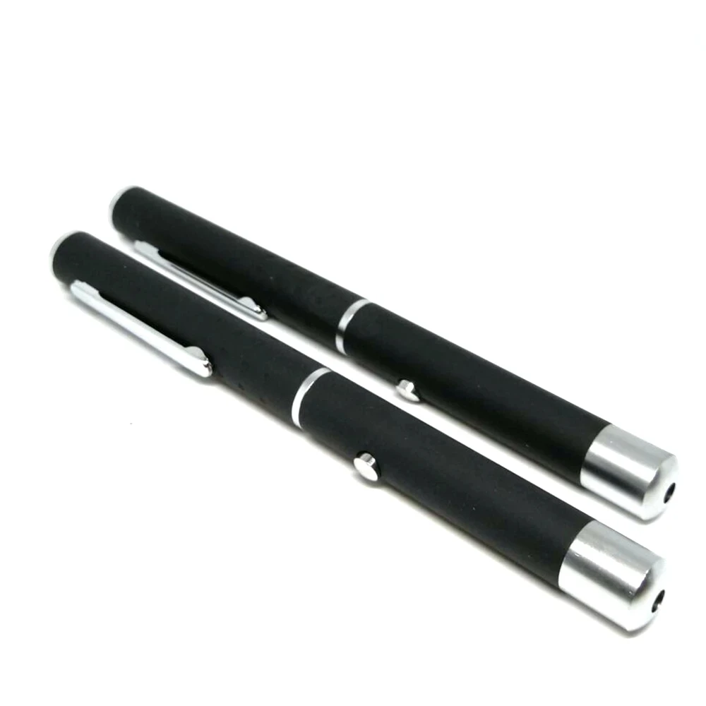 

2pcs 635nm 1mw Red Dot Laser Pointer Handheld Flashlight Non-Focusable Red Lights