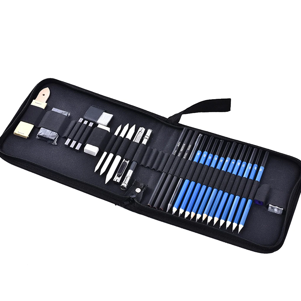 33 шт. Профессиональный набросок рисунок Художественный набор инструментов уголь