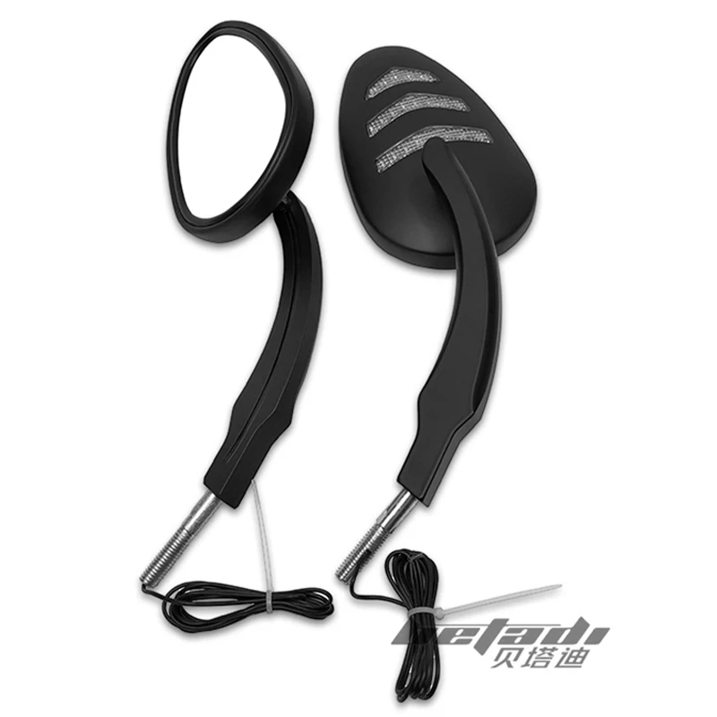 Новые боковые зеркала заднего вида для мотоцикла черные Harley Dyna Street Bob FXDB 2007-2017 Wide