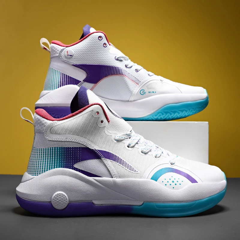 

Men's Basketball Shoes Breathable Cushioning Non-Slip Wearable Sports Shoes Gym Training Athletic Basketball Sneakers for men
