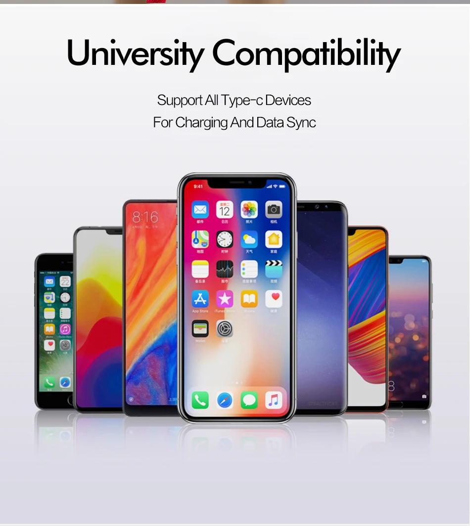 ROCK usb type-C кабель для samsung S9 S8 QC 3,0 Быстрая зарядка type-C провод для мобильного телефона USB C шнур для Xiaomi Redmi Note 7 8 10