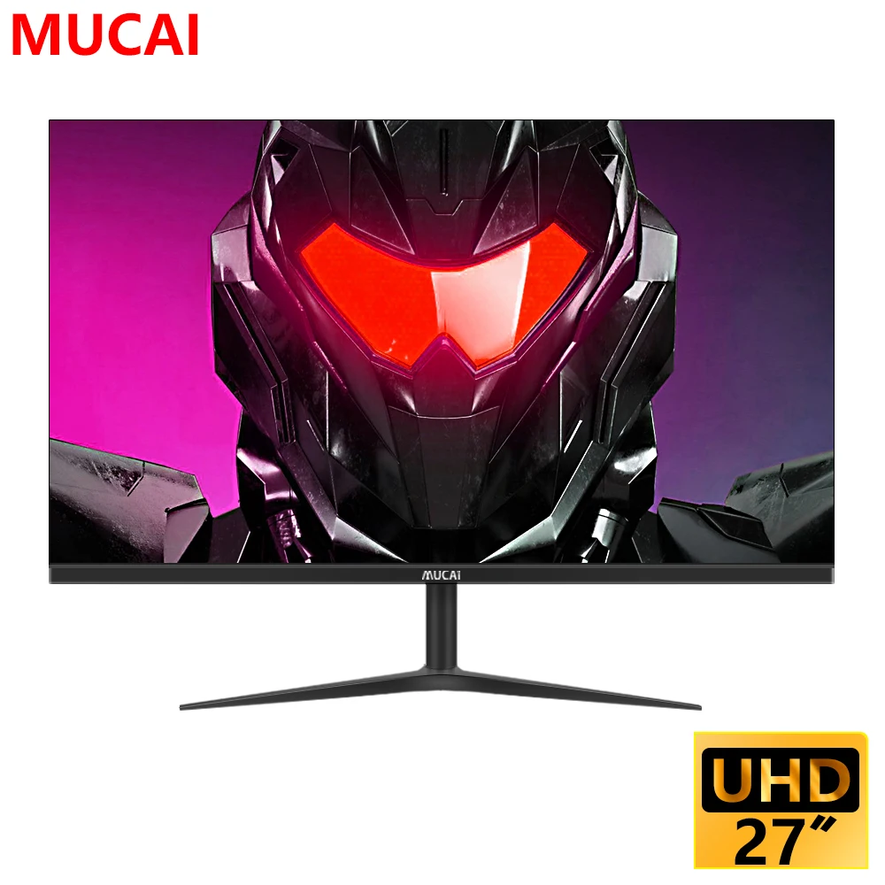 MUCAI-Monitor LED IPS 4K para ordenador de escritorio, 27 pulgadas, 60Hz, UHD, compatible con HDMI/DP/Audio, 3840x2160