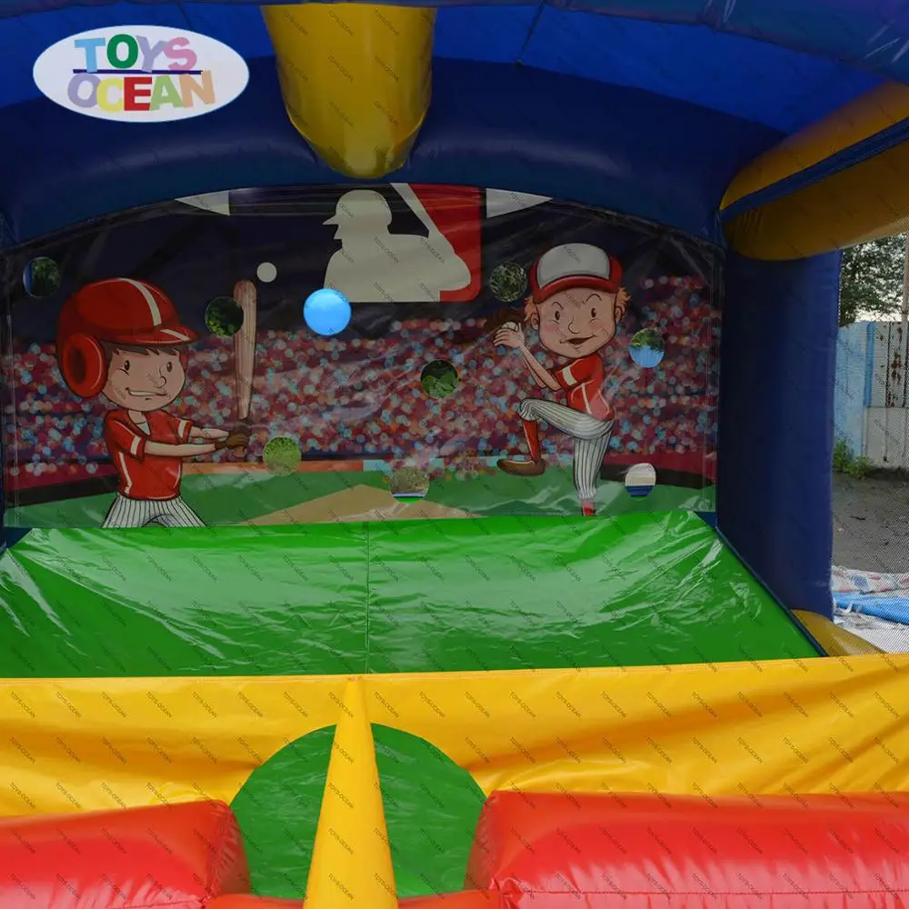 Мини надувной Бейсбол T Ball для помещений карнавальные спортивные игры детей игра