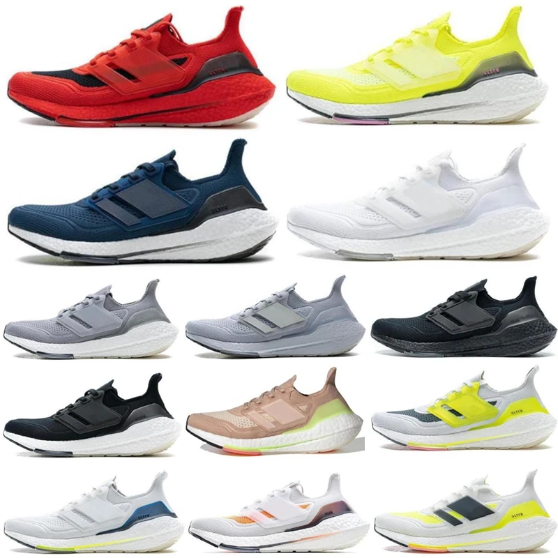 

2021 Men 7.0 Running Shoes Triple Black White Red Yellow Solar Cloud Halo Chaussures Outdoor Jogging Trainer Sneakers 40-45