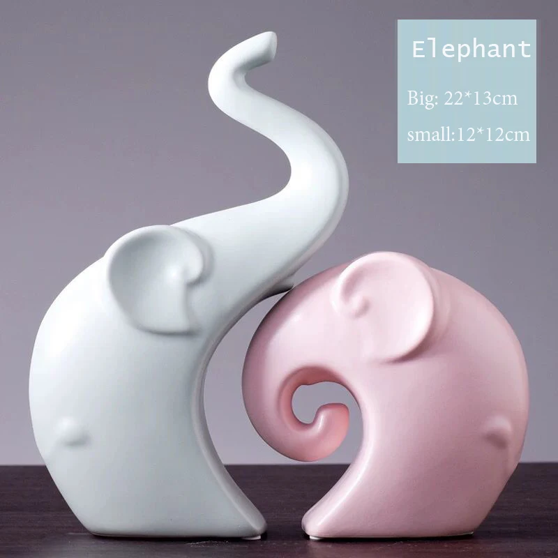 Скандинавские Цзиндэчжэнь керамические ремесла слон ТВ шкаф Европейский