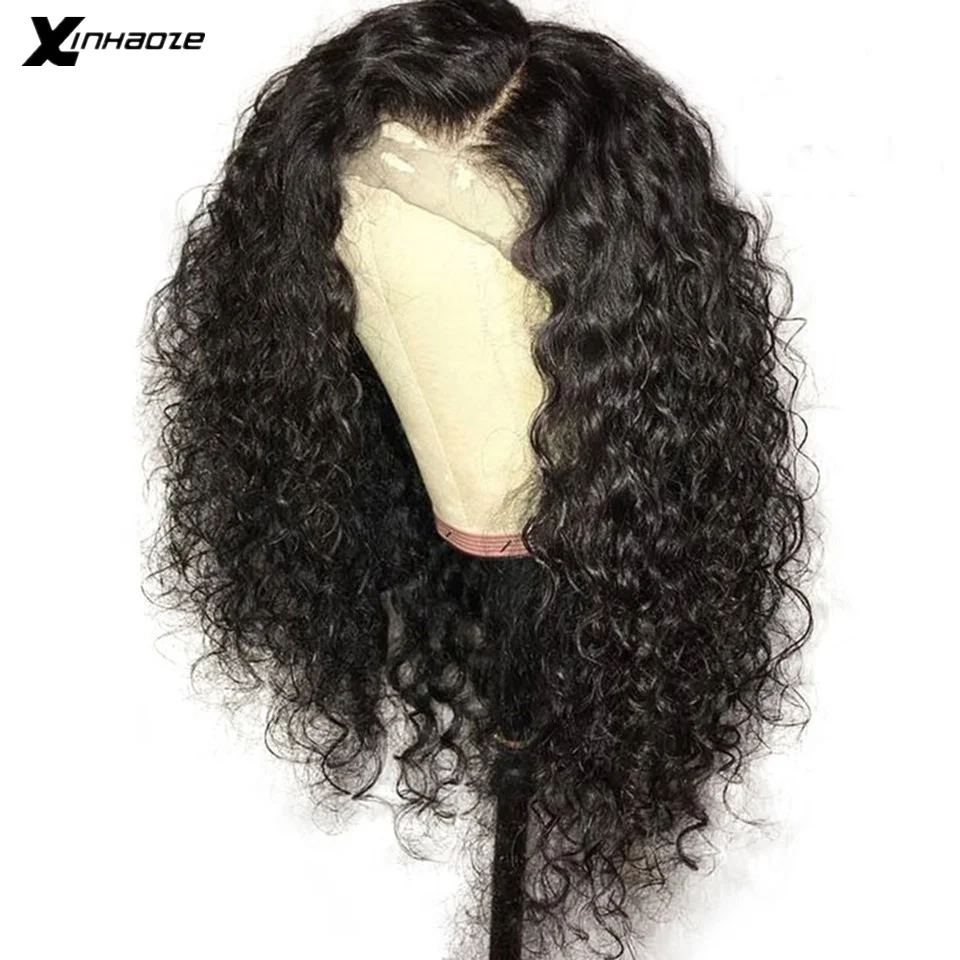 150% плотность человеческие волосы на кружеве парики Кудрявые бразильские remy