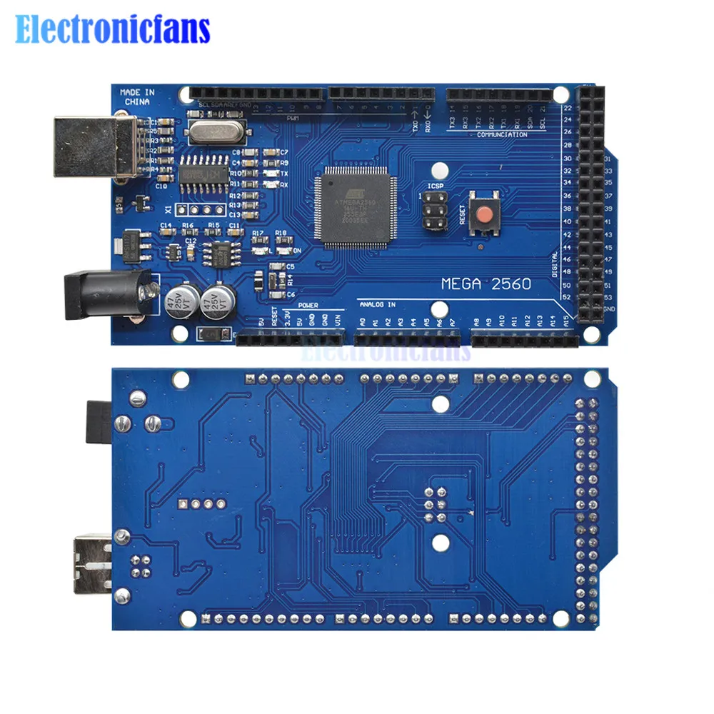 Плата драйвера Mega 2560 R3 REV3 5 В 16 МГц КБ с кабелем|port usb|mega2560 r3usb board |