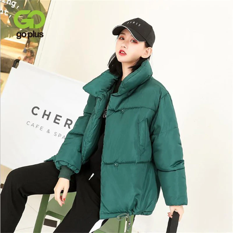 Женская однобортная куртка GOPLUS Повседневная теплая верхняя одежда с длинным