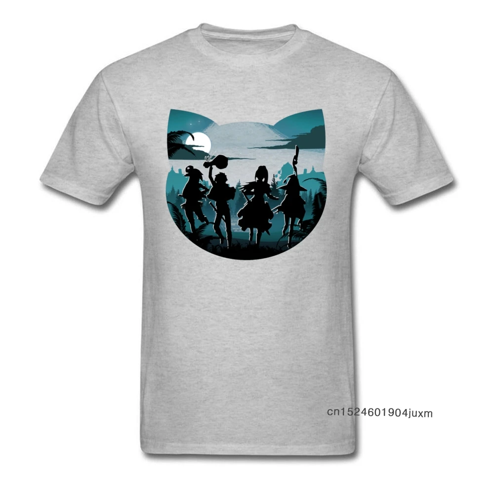 Мужская футболка из японского аниме KonoSuba серая в японском стиле для