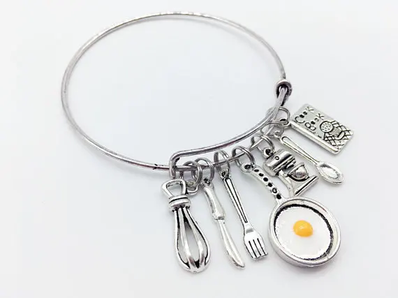 Кофемашина взбиватель столовый нож Вилка Ложка поварская книга Подвеска Амулет