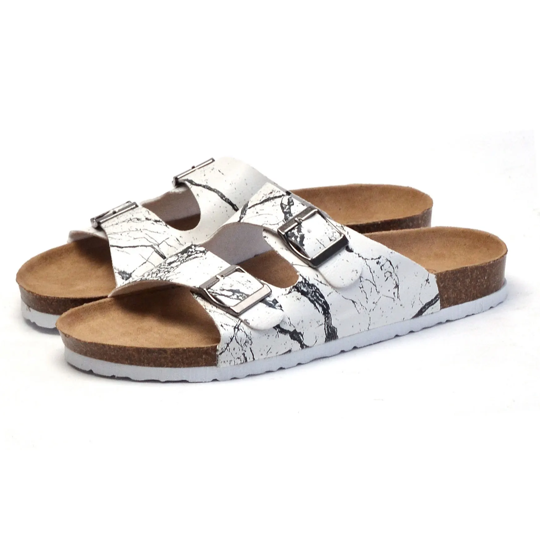 

Whoholl 2020 Men Summer Beach Shoes Leisure Cork Slippers Fashion Couple Flip Flops Comfortable Footwear Unisex Plus Size 36-45