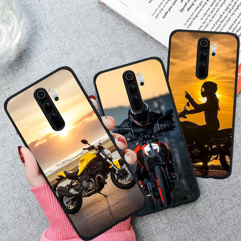 

Motorcycle boy girl cool street Phone case For Xiaomi Redmi Note 5 6 pro 7 8 9 Pro Mi 9T Pro K20 Pro Phone Cover Fundas Capa
