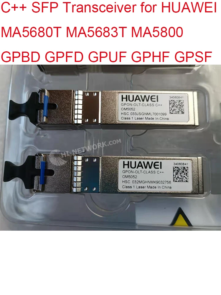 GPON OLT класс B + C ++ SFP трансивер OM5052 Оптический FTTH для HUAWEI MA5680T MA5683T MA5800 GPBD GPFD GPUF GPHF GPSF
