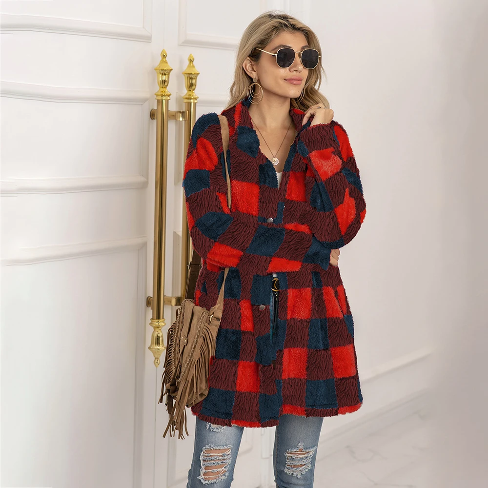 

Fashion Women's Casual Coats Jackets 2021 Autumn Solid Color Turn-Down Collar Ladies Coat