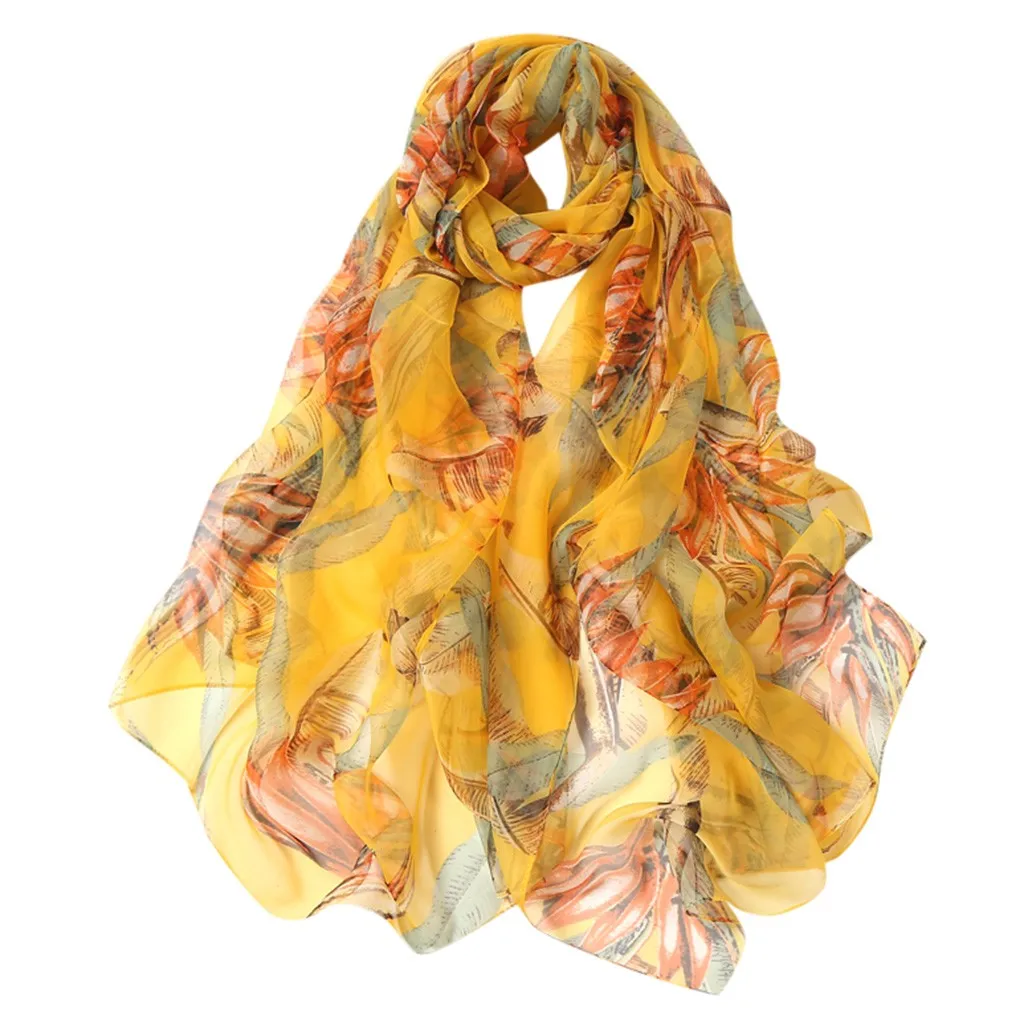 

Women High quality scarf Shawl Flower Print Long Soft Wrap Scarf Simulation Silk Shawl Scarves Big Size 180*90cm