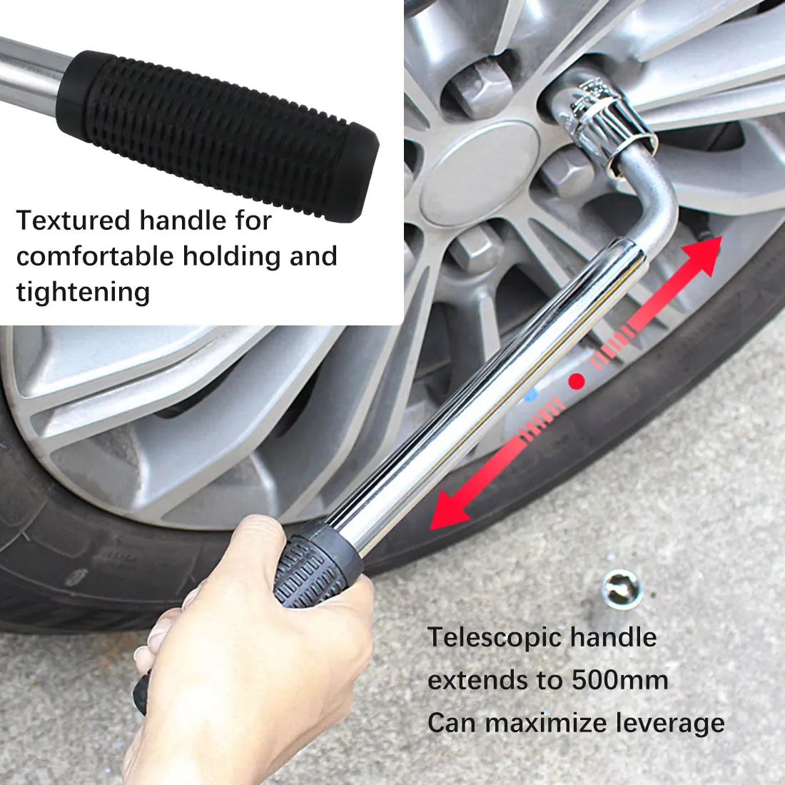 

Car Repair Multi-tool Torque Wrench Kits Telescoping Auto Spanner Lug for Car Wrench With Socket Set Hand Tools Universal Sleeve
