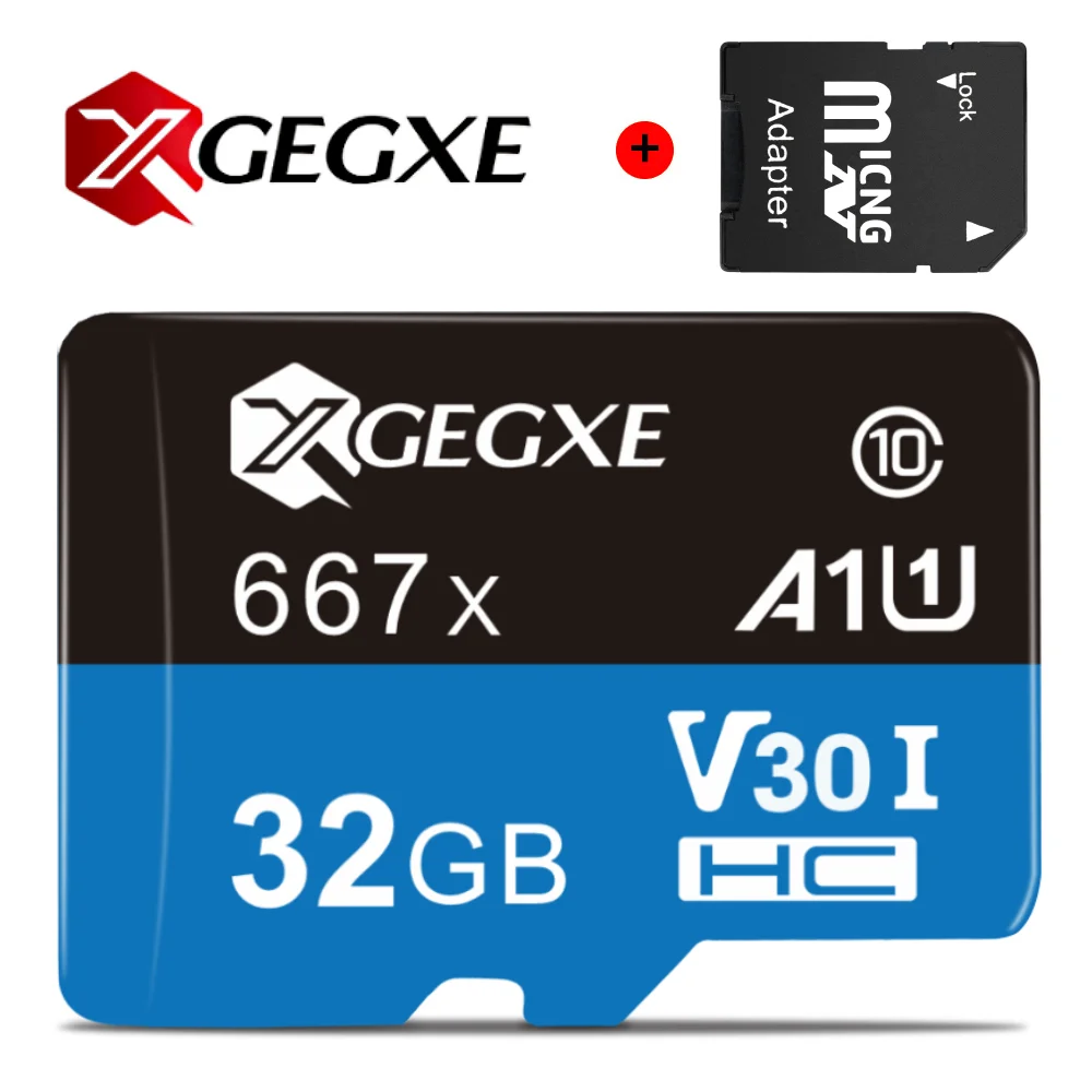 Карта памяти XGEGXE 64 ГБ Micro SD карта 32 Гб 128 256 512 TF класса 10 для планшетов с параметрами