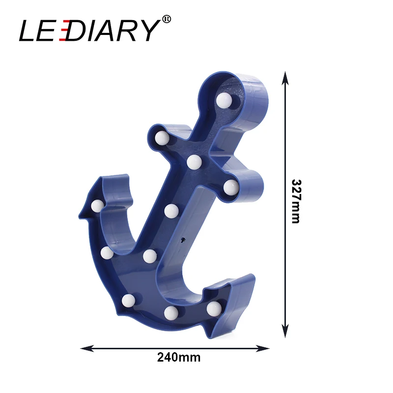 Светодиодный IARY Прохладный якорь Форма ночной Светильник темно-синий Пират