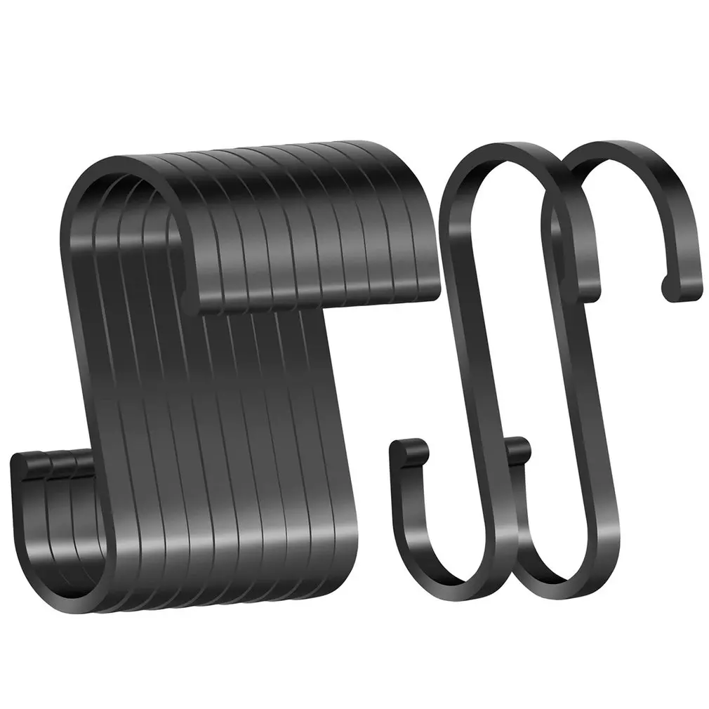 

14 шт. космические алюминиевые практичные крючки S-образной формы, вешалка для перил, крючки для подвешивания одежды, крючок для кухни