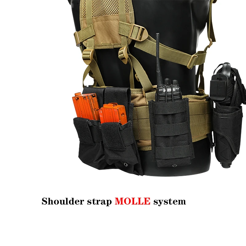 Нейлоновый тактический ремень molle 1000D в стиле милитари мягкий Регулируемый